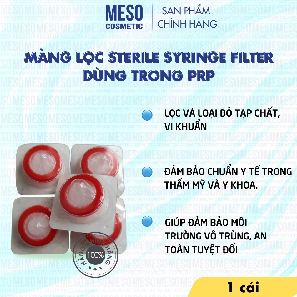 Màng lọc Sterile Syringe Filter dùng trong PRP